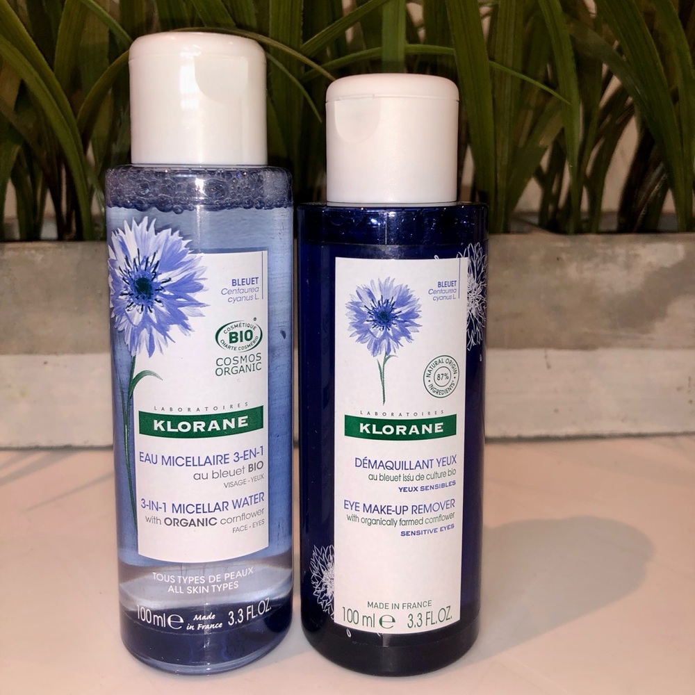 Klorane Duo Set - 3-in-1 Micellar Water & Eye Makeup Remover